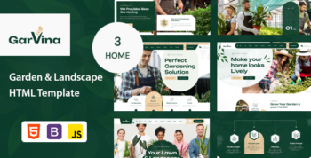 Garvina - Gardening and Landscaping HTML Template